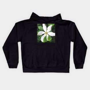 White Clematis Kids Hoodie